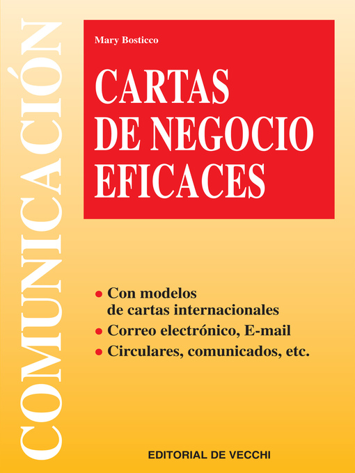 Title details for Cartas de negocio eficaces by Mary Bosticco - Available